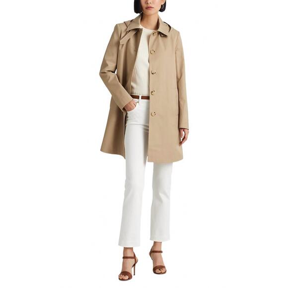 RALPH LAUREN Jackets & Blazers - NEW RALPH LAUREN balmacaan hooded raincoat in birch tan